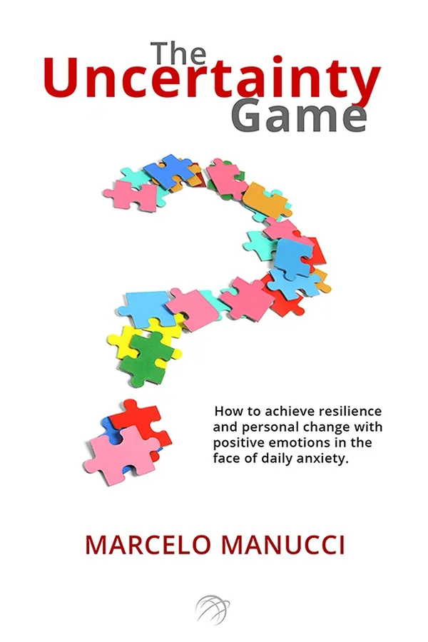 Cover of The Uncertainty Game: puzzle pieces forming a question mark.